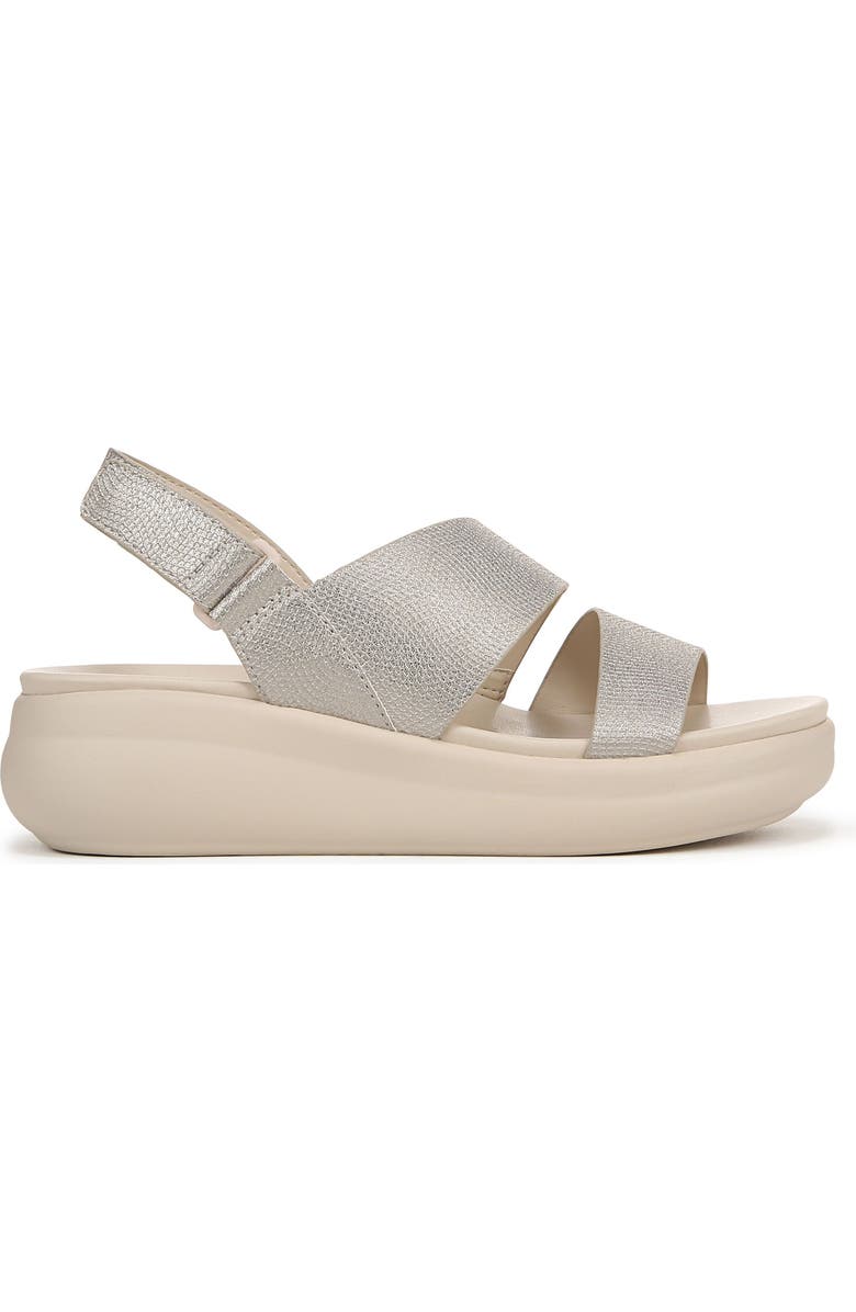 Naturalizer Darby Slingback Wedge Sandal, Alternate, color, Warmsilver