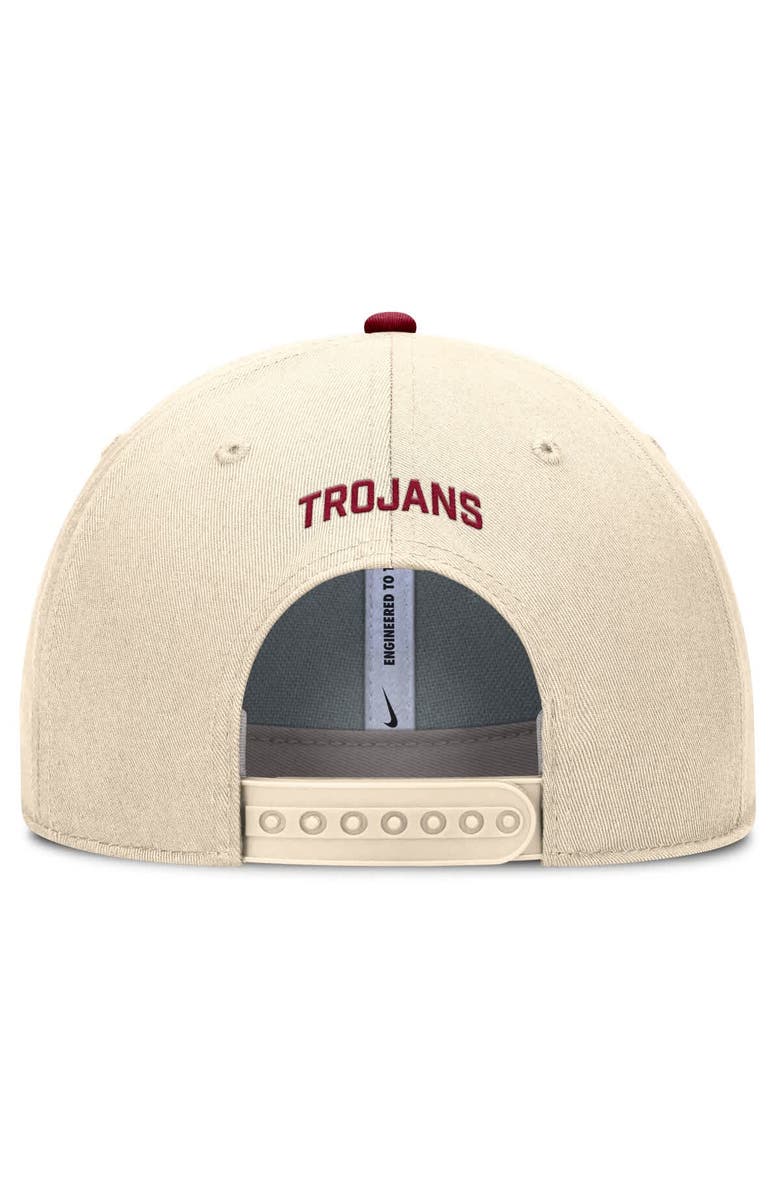 Nike Men's Nike Natural USC Trojans Rise Primetime Performance Trucker Adjustable Hat, Alternate, color, Natural