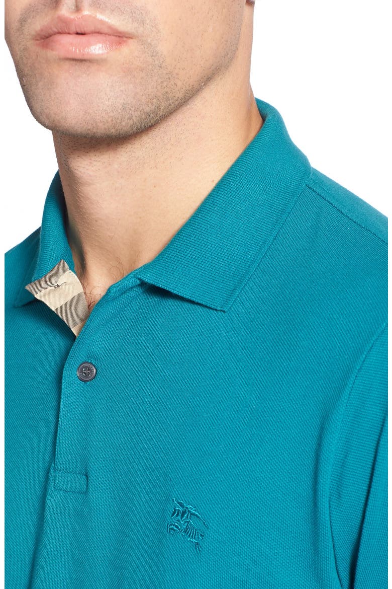 Brit Modern Fit Piqué Polo, Alternate, color, VIBRANT TEAL