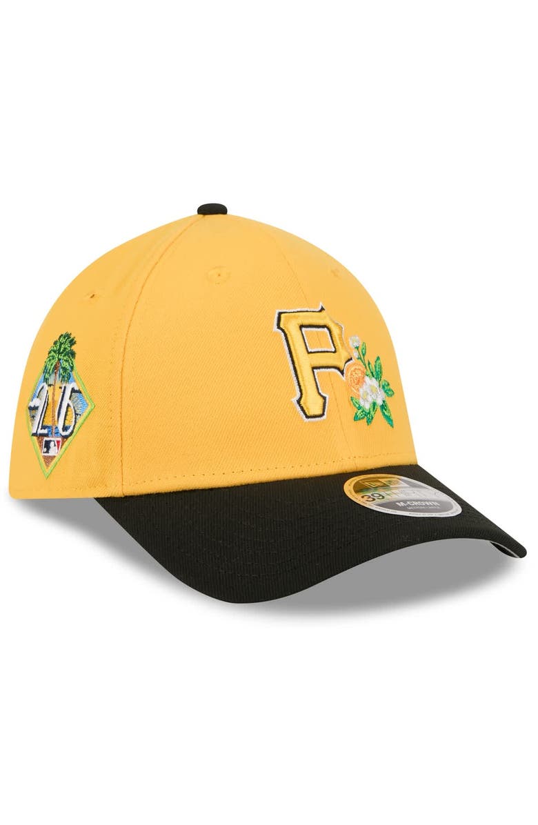 New Era Men's New Era  Gold/Black Pittsburgh Pirates 2026 Spring Training M-Crown 39THIRTY Flex Hat, Main, color, Gold