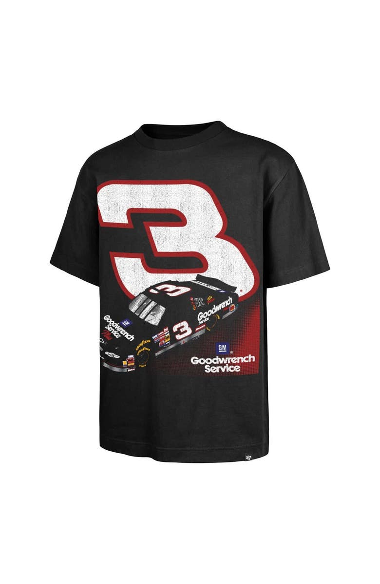'47 Men's '47 Black Richard Childress Racing #3 Race Day Foundation Heavyweight T-Shirt, Alternate, color, Black