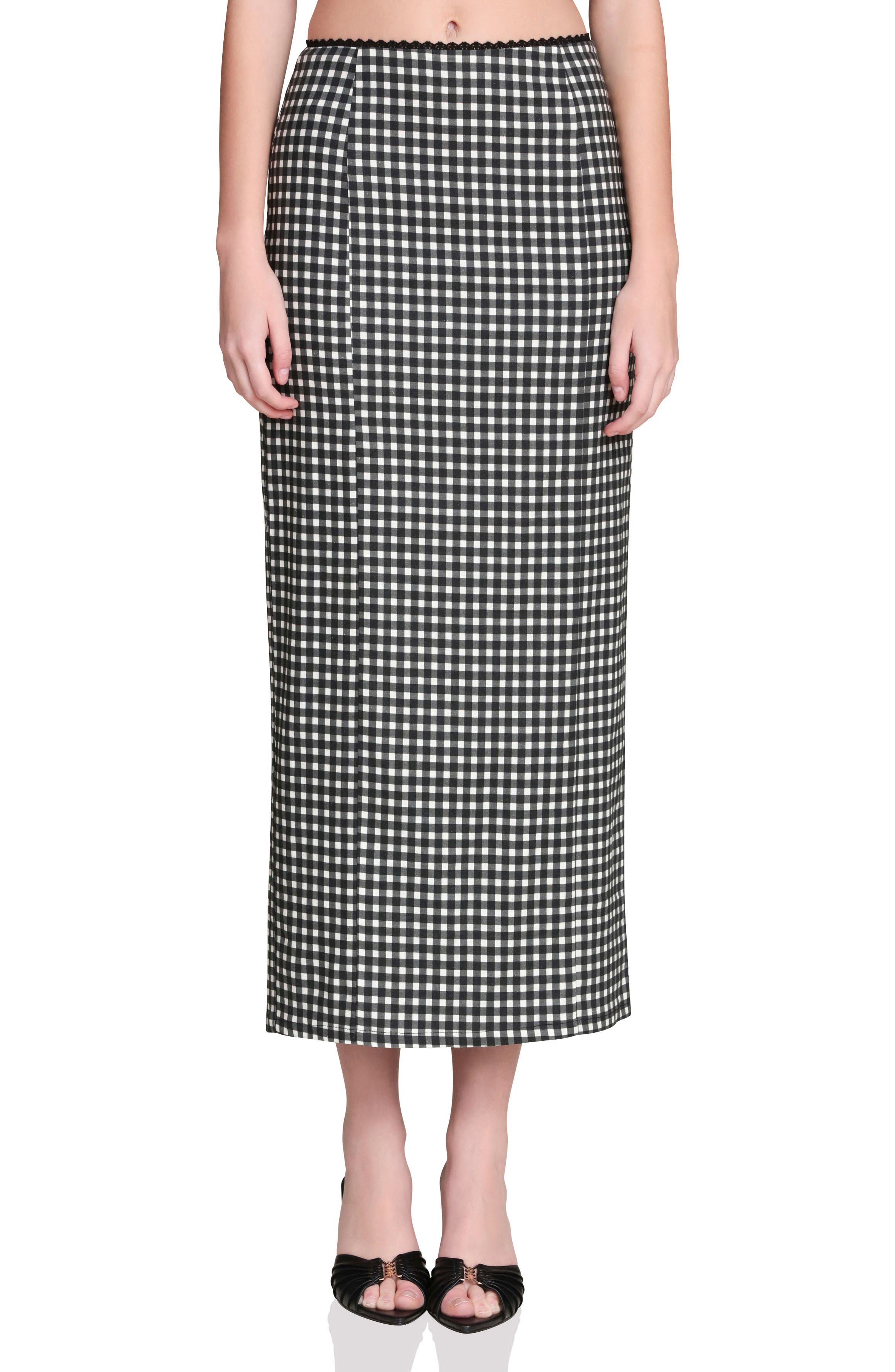 selected BLACK/ CREAM GINGHAM