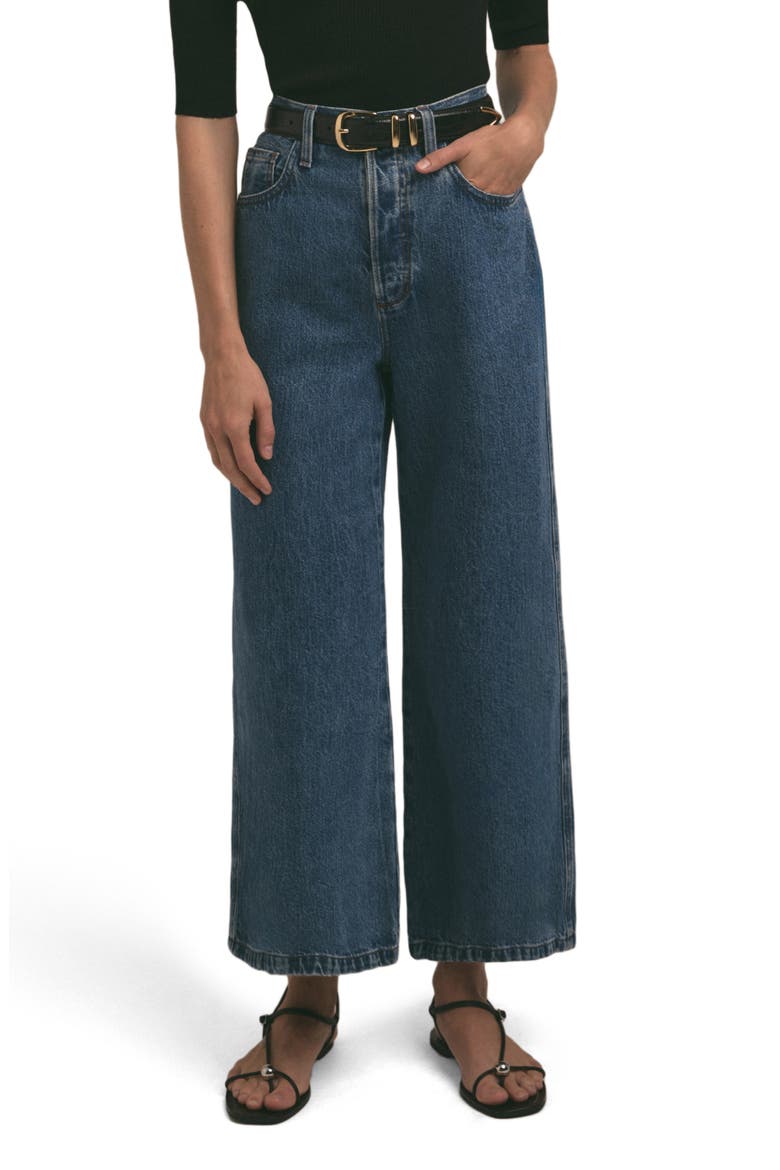 The Masha Super High Waist Crop Wide Leg Jeans, Main, color, MONTREAL
