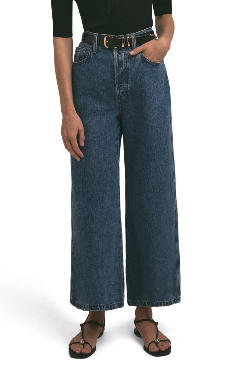 Favorite Daughter The Masha Super High Waist Crop Wide Leg Jeans, Main, color, Montreal