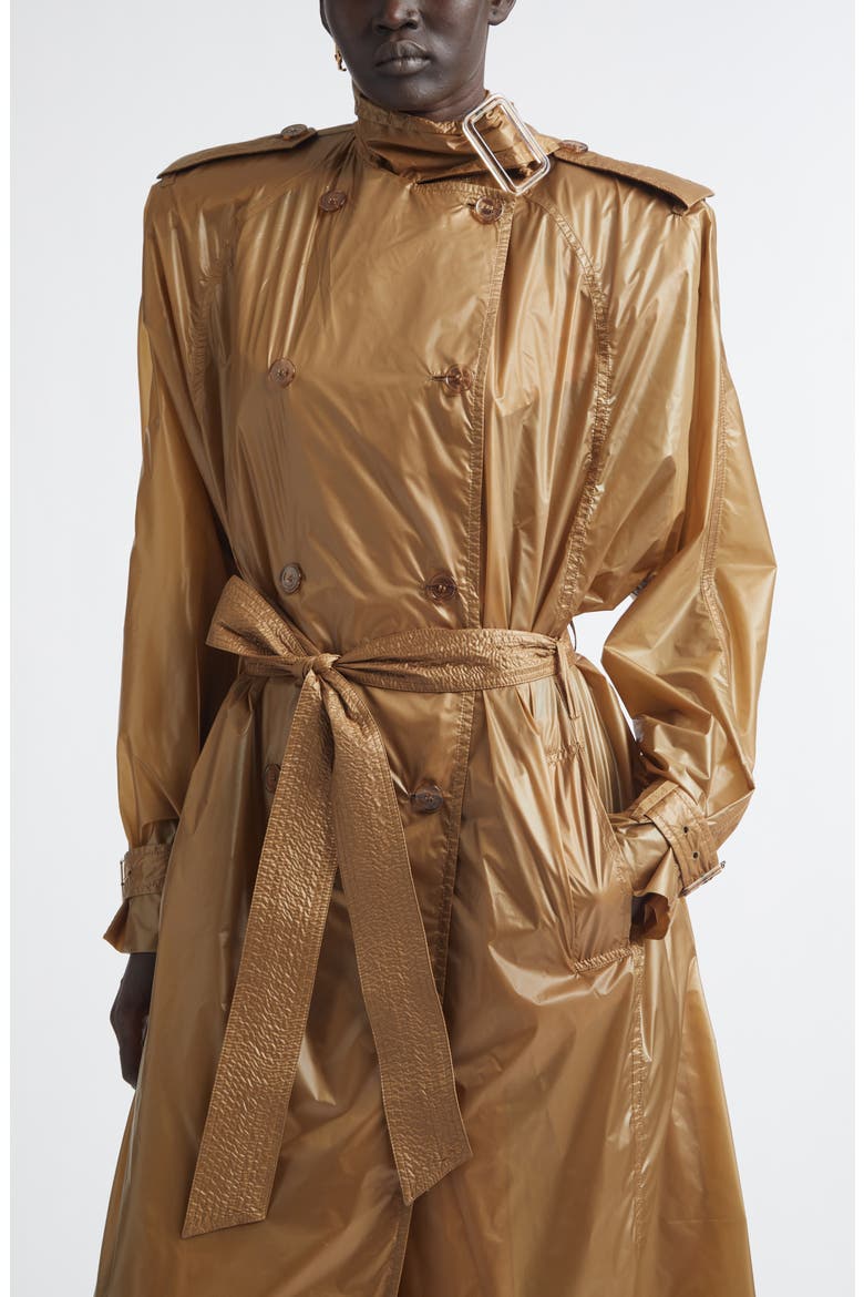 Double Breasted Trench Coat, Alternate, color, BEIGE
