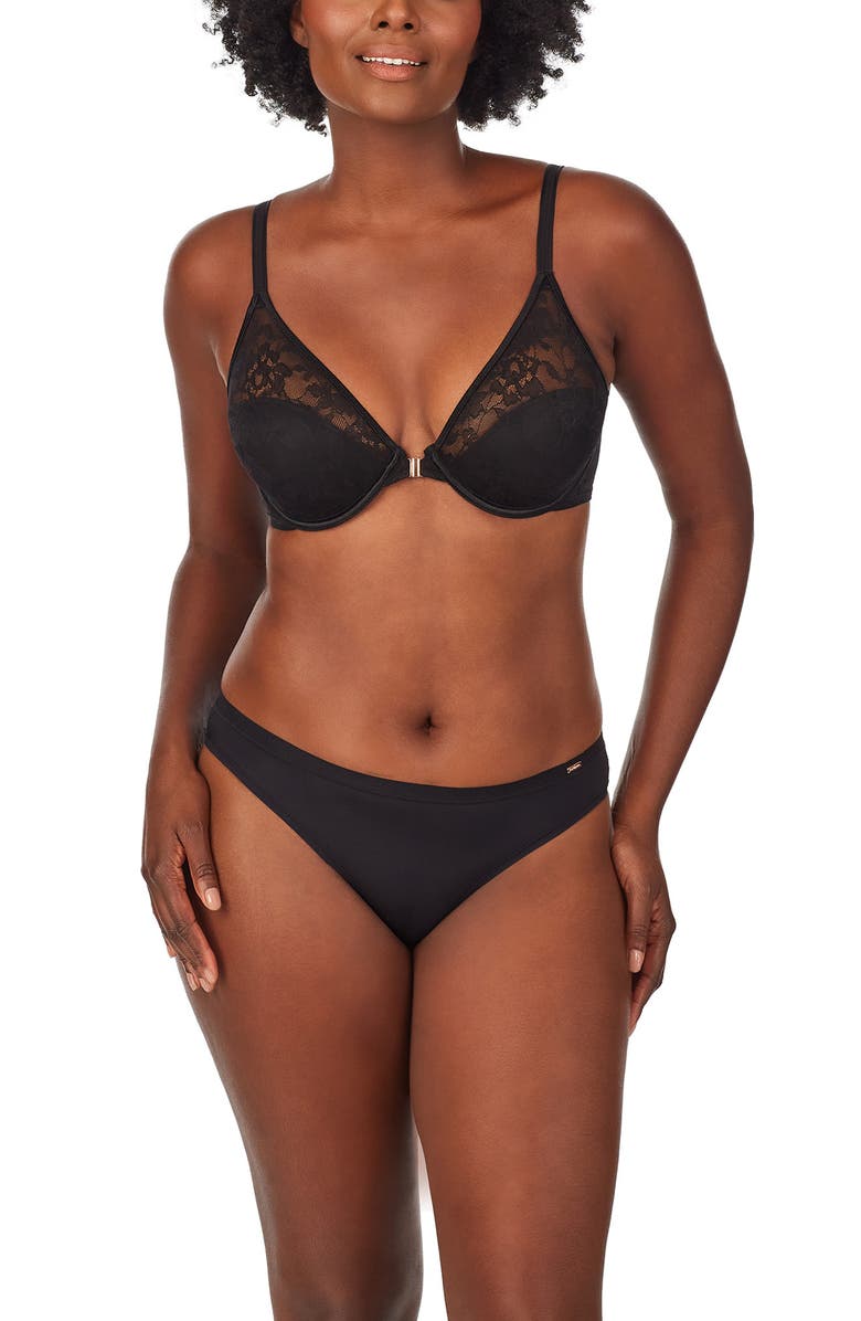 Le Mystère Lace Perfection Convertible Underwire Demi Bra, Alternate, color, 