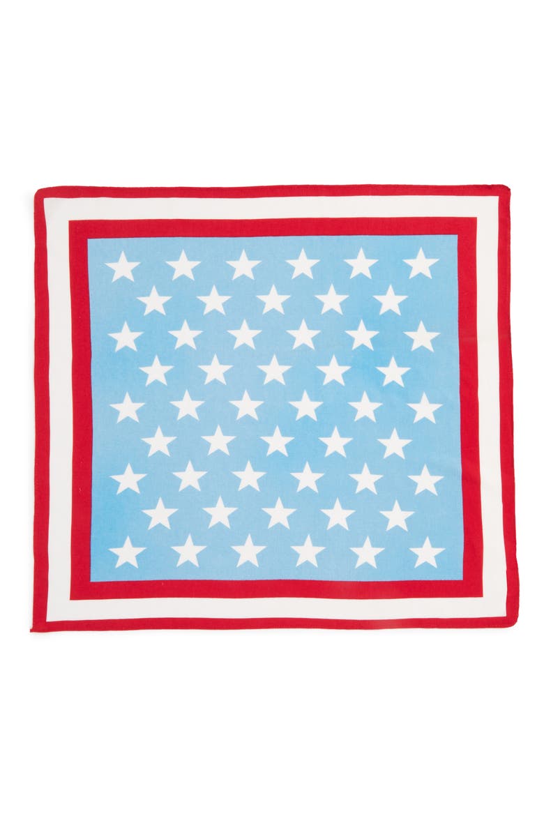 American Flag Bandana, Alternate, color, BLUE MULTI