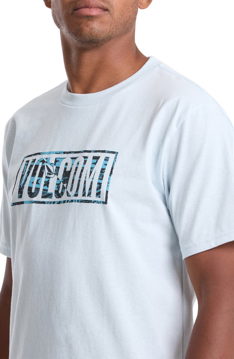 Volcom Chaotic Cotton Graphic T-Shirt, Alternate, color, Light Blue