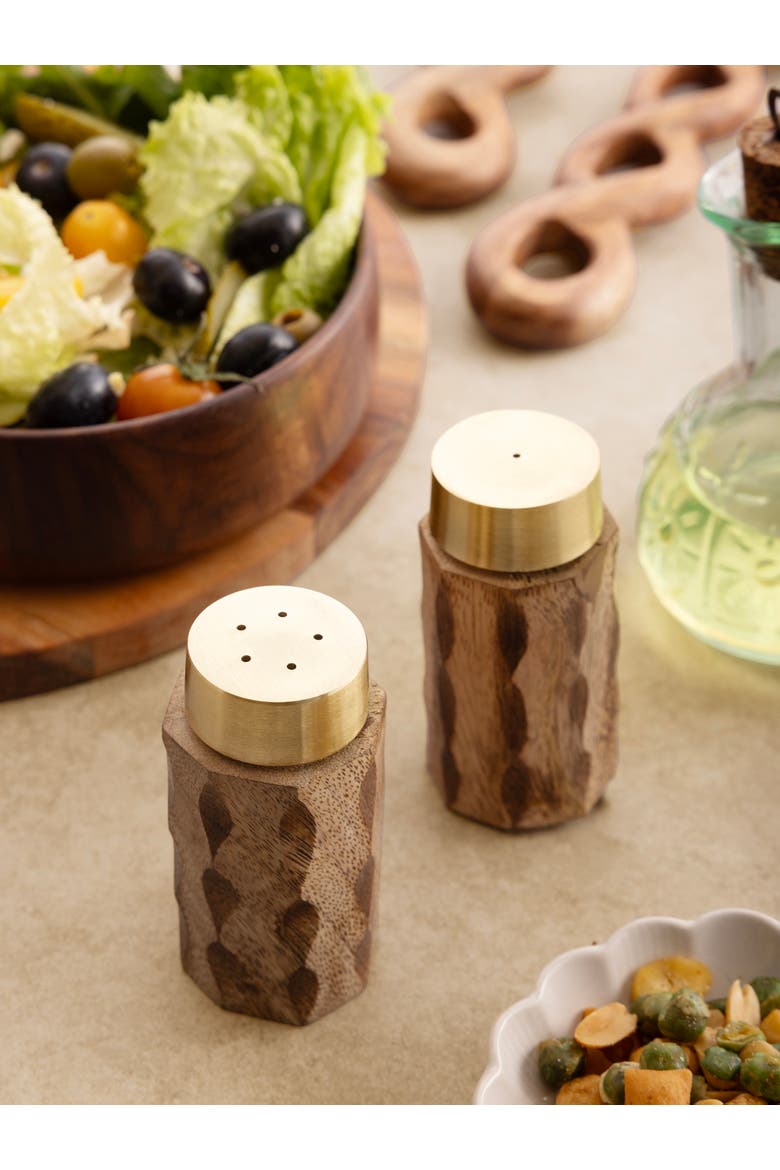 Macello Salt & Pepper Shakers, Alternate, color, Brown