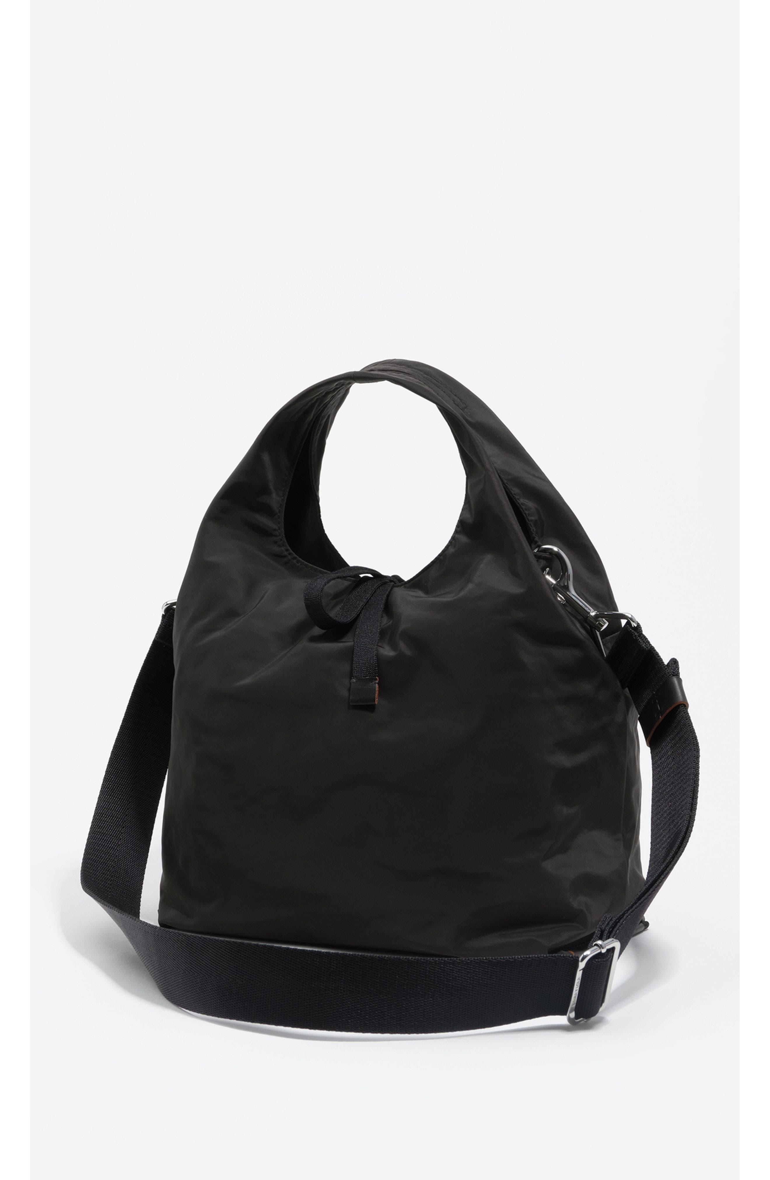 Bimba y Lola Medium Nylon Paper Bag, Alternate, color, Charcoal