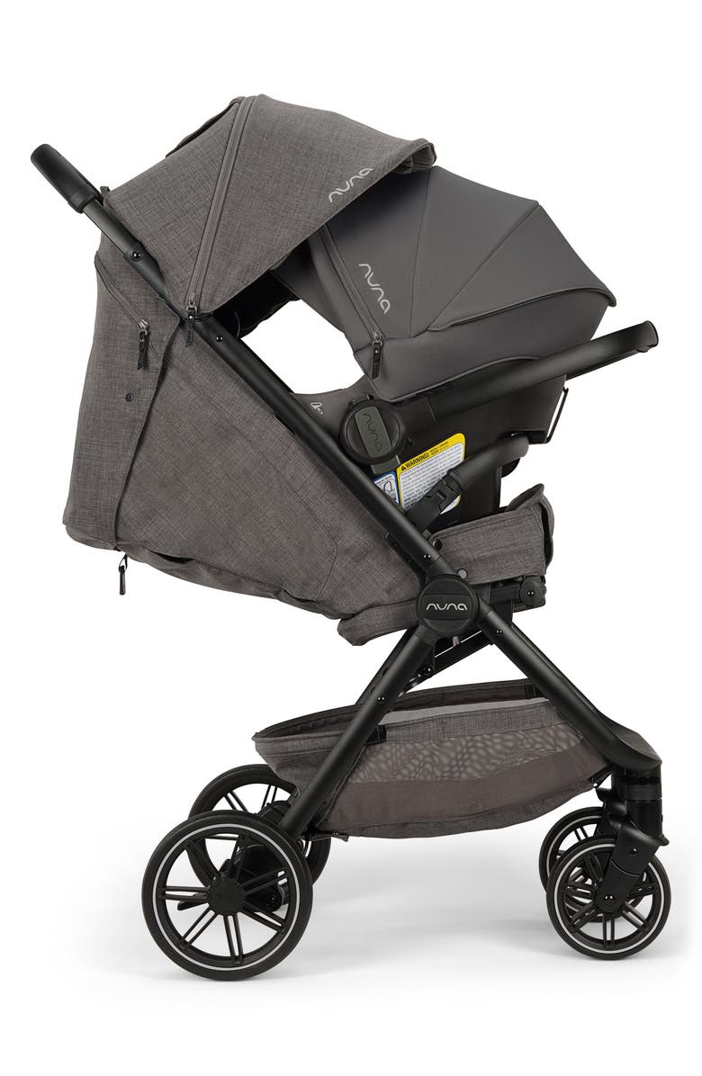 Nuna Urbn Car Seat & TRVL LX Compact Stroller Travel System, Alternate, color, Pewter