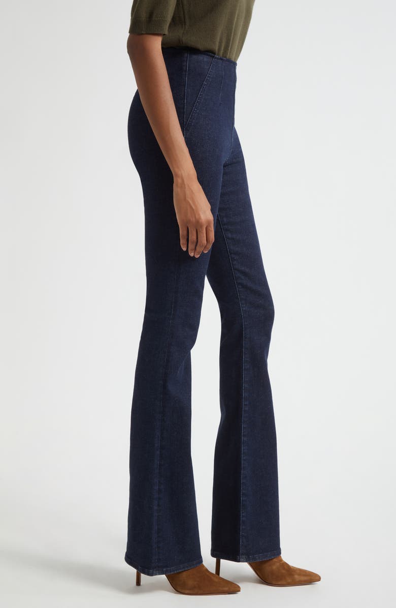 Veronica Beard Beverly Off-Duty High Waist Flare Jeans, Alternate, color, Oxford