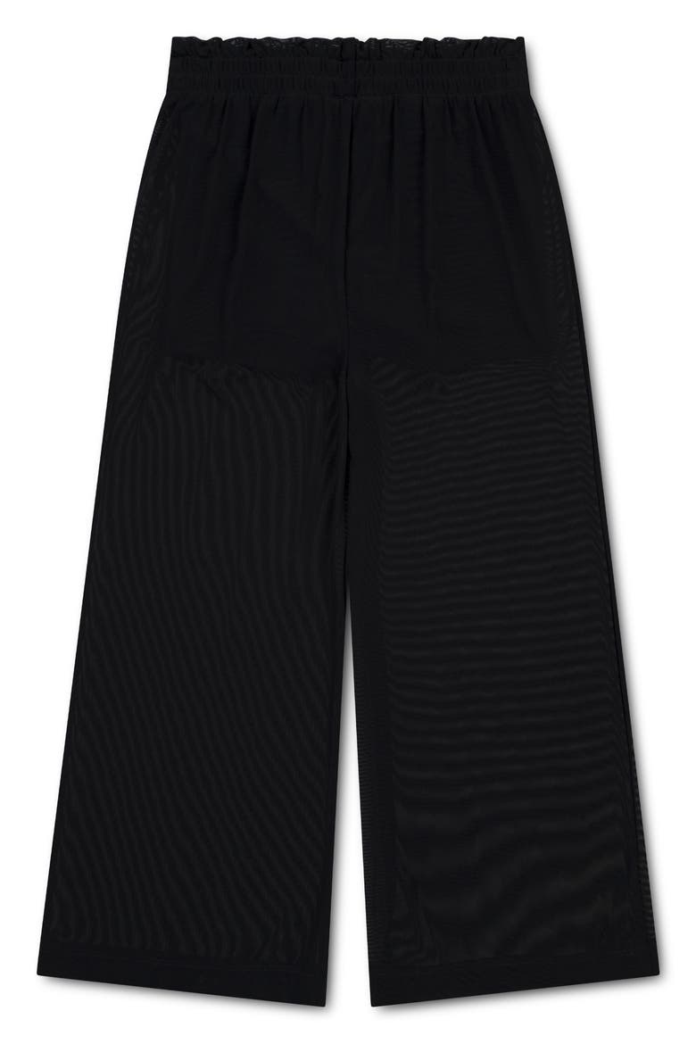 Kids' Secret Diary Sheer Pants, Alternate, color, BLACK