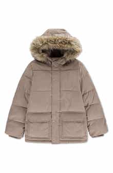 abercrombie kids Kids' Heavyweight Parka with Faux Fur Trim