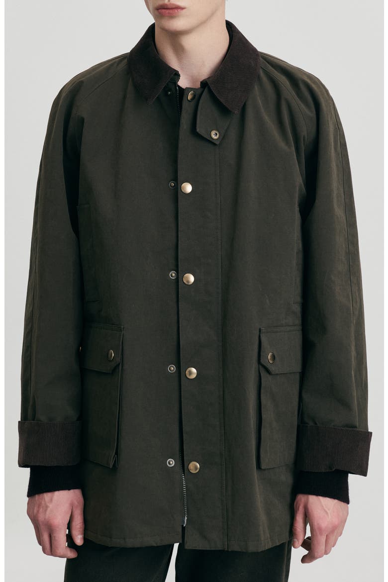 Unisex Waxed Cotton Hunting Jacket, Main, color, KHAKI