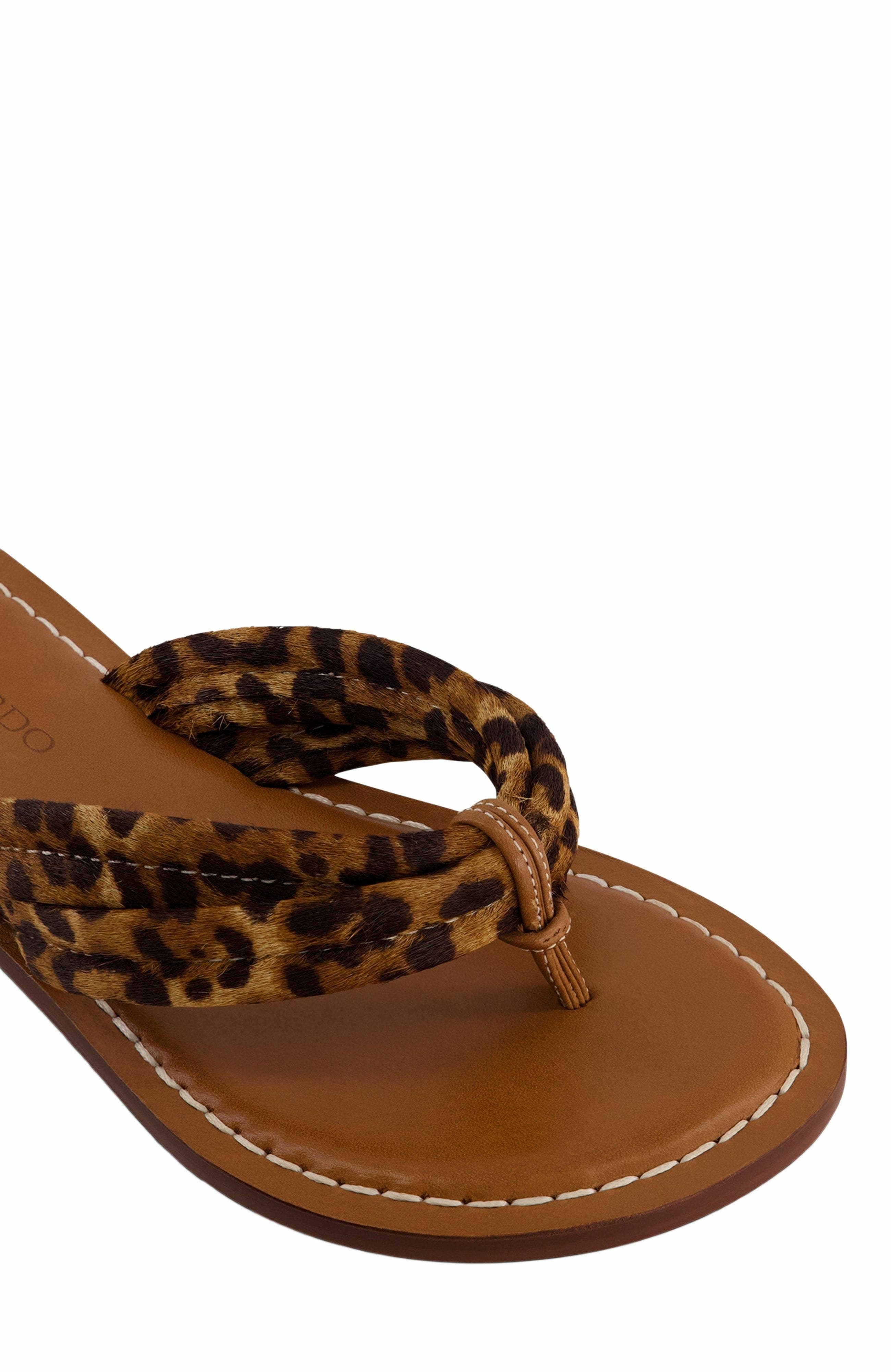 Bernardo Footwear Miami Haircalf Thong Sandal, Alternate, color, 