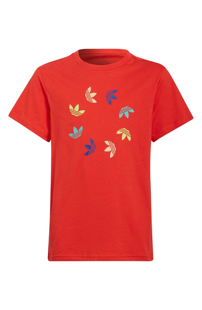 adidas Originals Kids' Trefoil Wreath Graphic Tee, Main, color, 