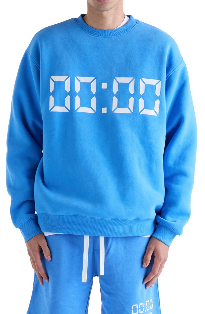 VOUSETI Us Against Time Crewneck Sweatshirt, Main, color, 