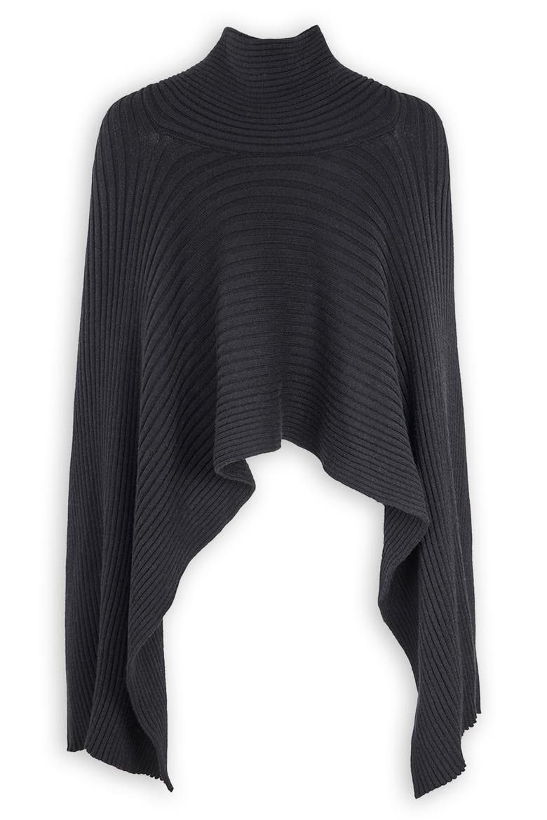 Drape Rib Wrap, Alternate, color, BLACK