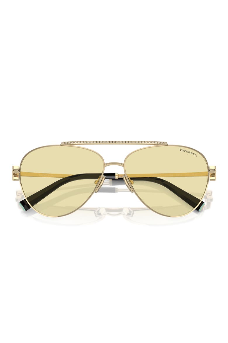 59mm Polarized Pilot Sunglasses, Alternate, color, PALE GOLD