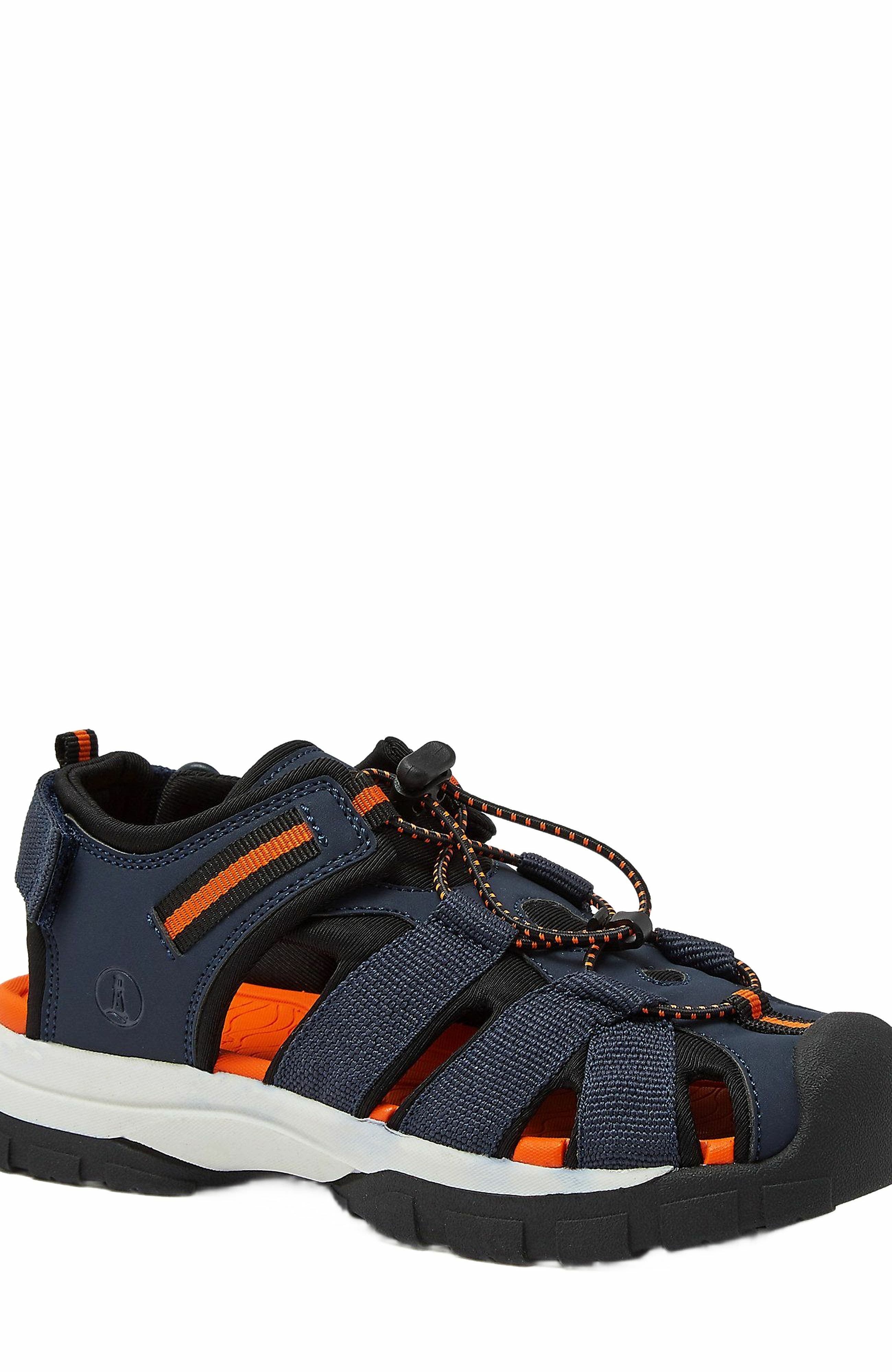 Lands
 End Kids Closed Toe Water Sandals, Alternate, color, Navy