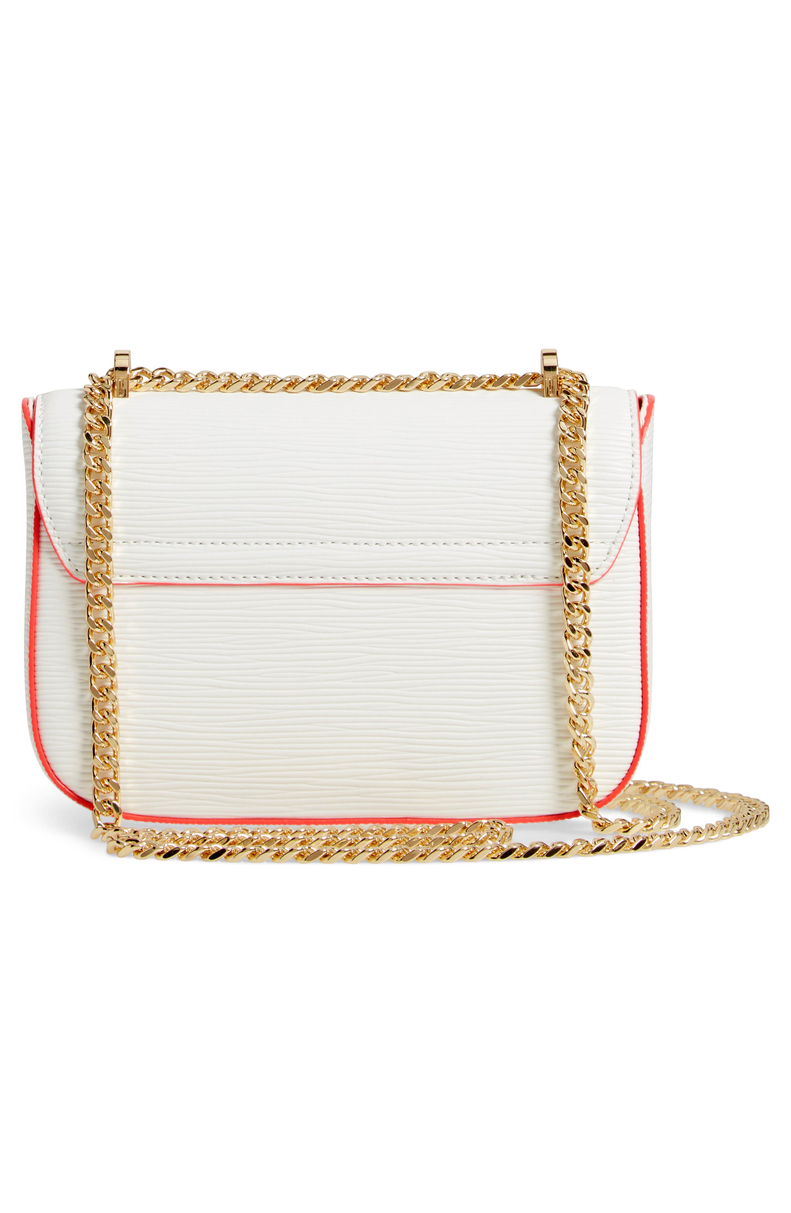 Daissy Bow Mini Leather Crossbody Bag, Alternate, color, IVORY