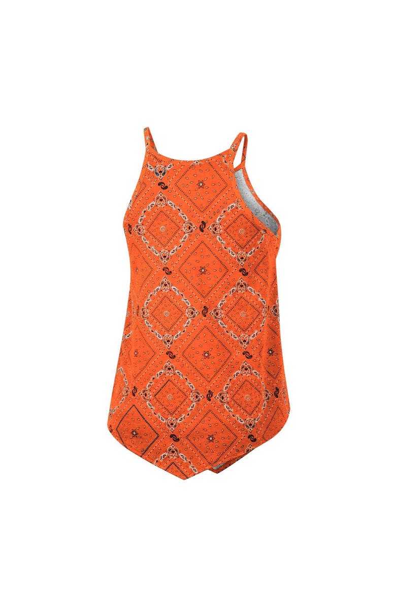 COLOSSEUM X WRANGLER Women's Colosseum x Wrangler Orange Clemson Tigers Bandana Tank Top, Alternate, color, 
