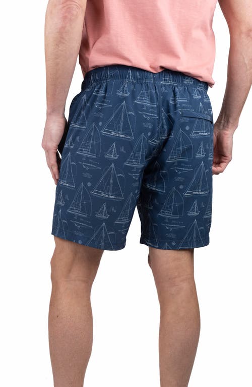 Tailor Vintage Shell 4-way Stretch Doc Shorts In Blue