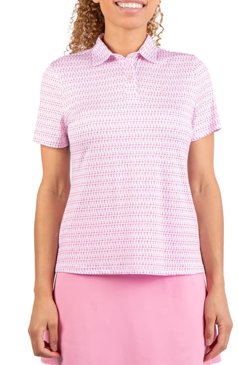Martini Glass Print Polo