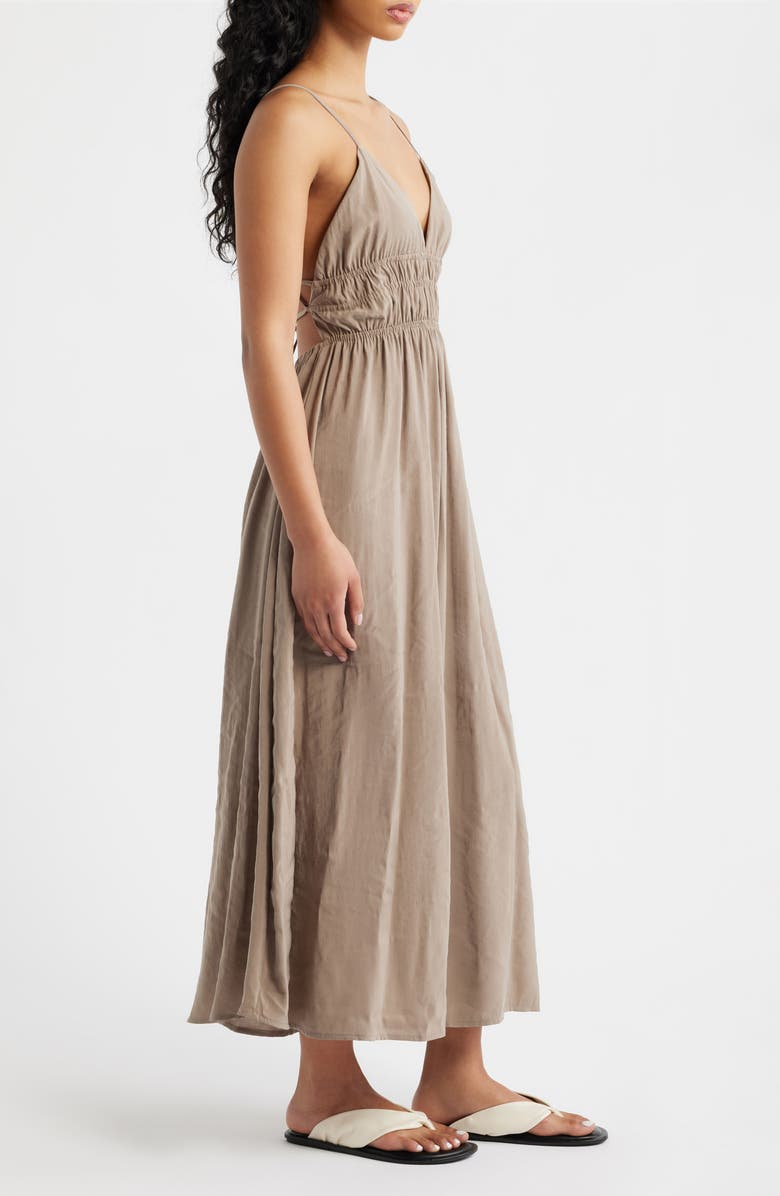 DELUC Leros Strappy Maxi Dress, Alternate, color, Vison