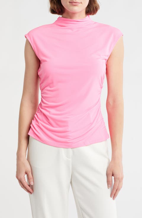 Funnel Neck Knit Top