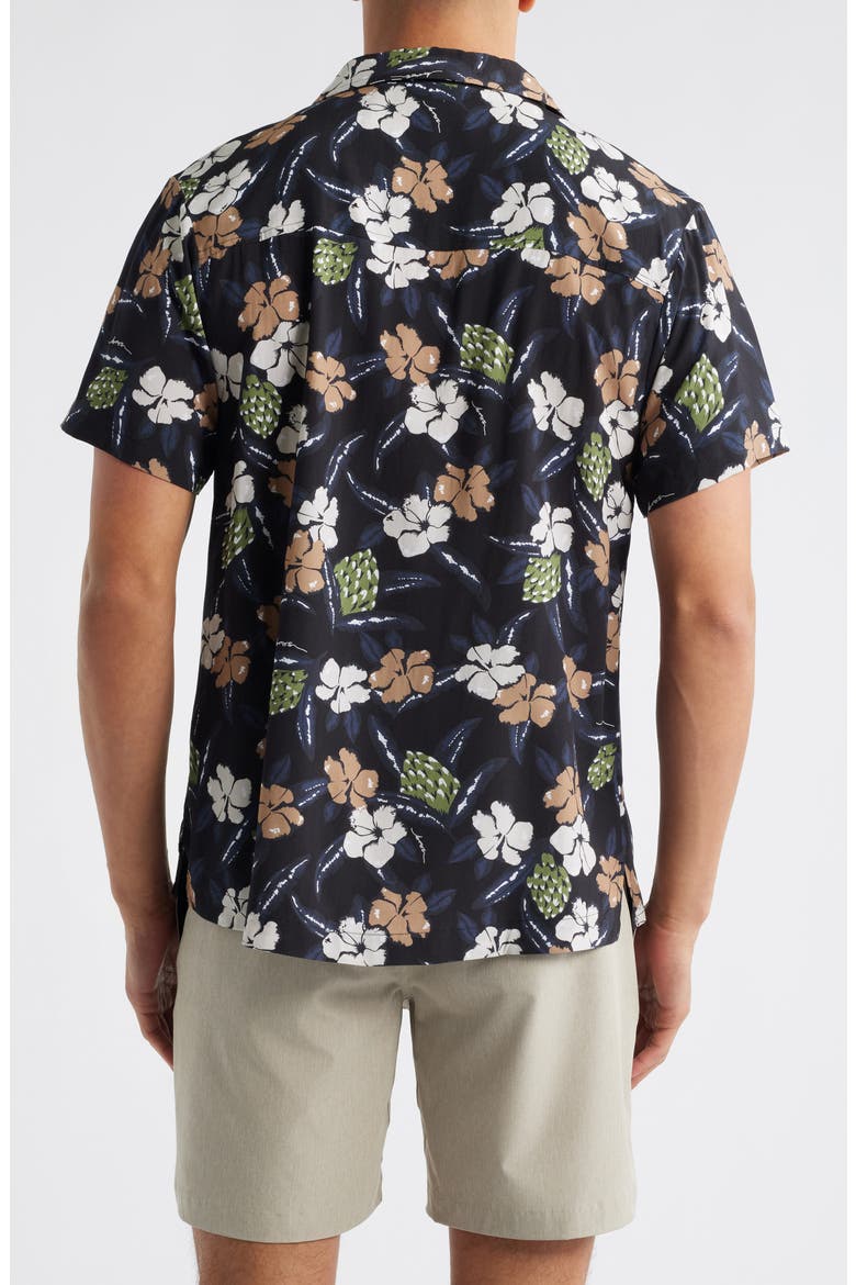Beach Camp Shirt, Alternate, color, BLACK