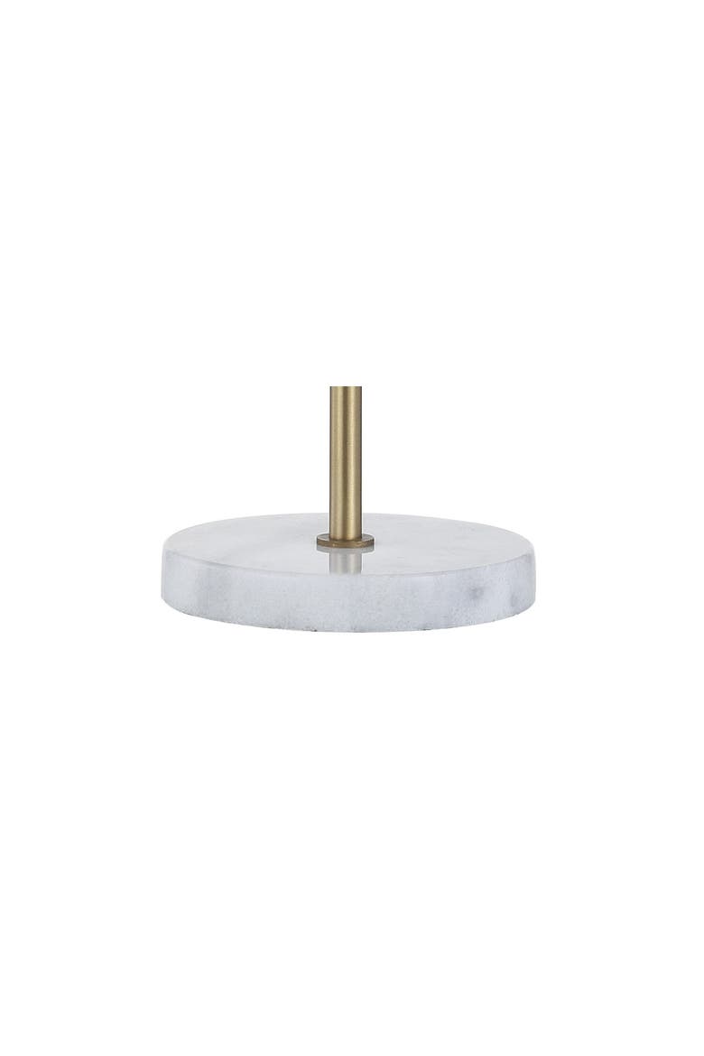 Axel 20.5" Minimalist Glam Gold Pipe Metal/marble Led Table Lamp, Alternate, color, Brass Gold/White