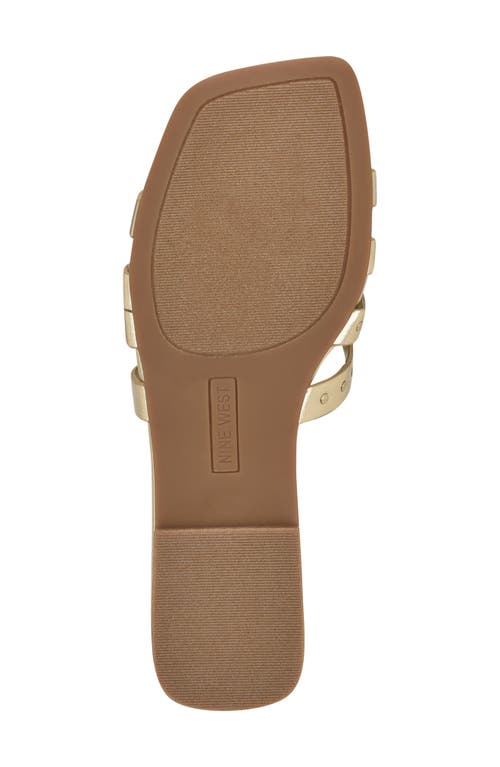Nine West Mckinna 3 Sandal In Platino