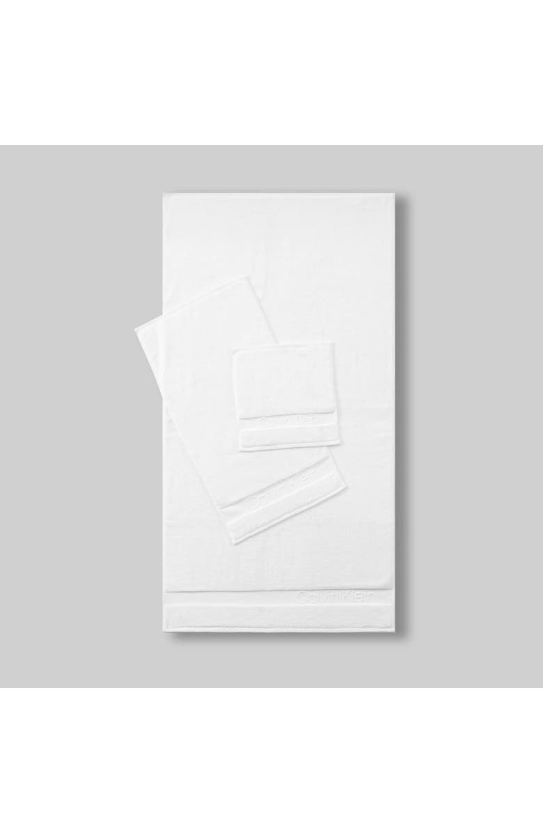 Calvin Klein Home Iconic 3-Piece Towel Set, Alternate, color, White