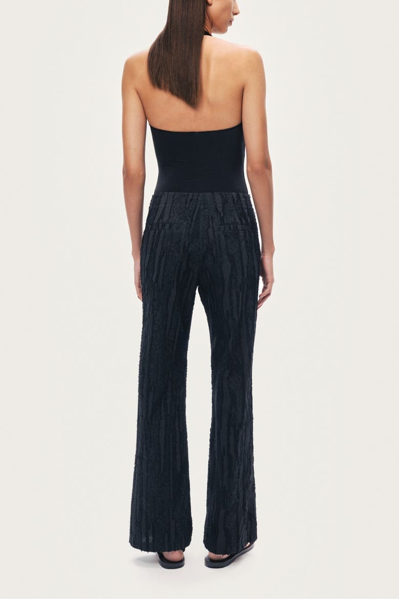 Halter Deep V Blouse, Alternate, color, Black
