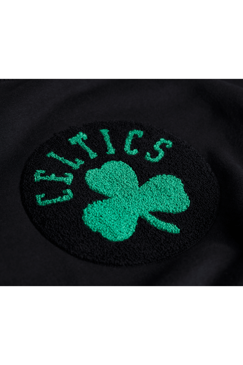 Unisex Stadium Essentials Black Boston Celtics Club Level Chenille Sweatshirt, Alternate, color, Black