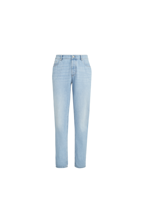 Traditional fit five-pocket trousers