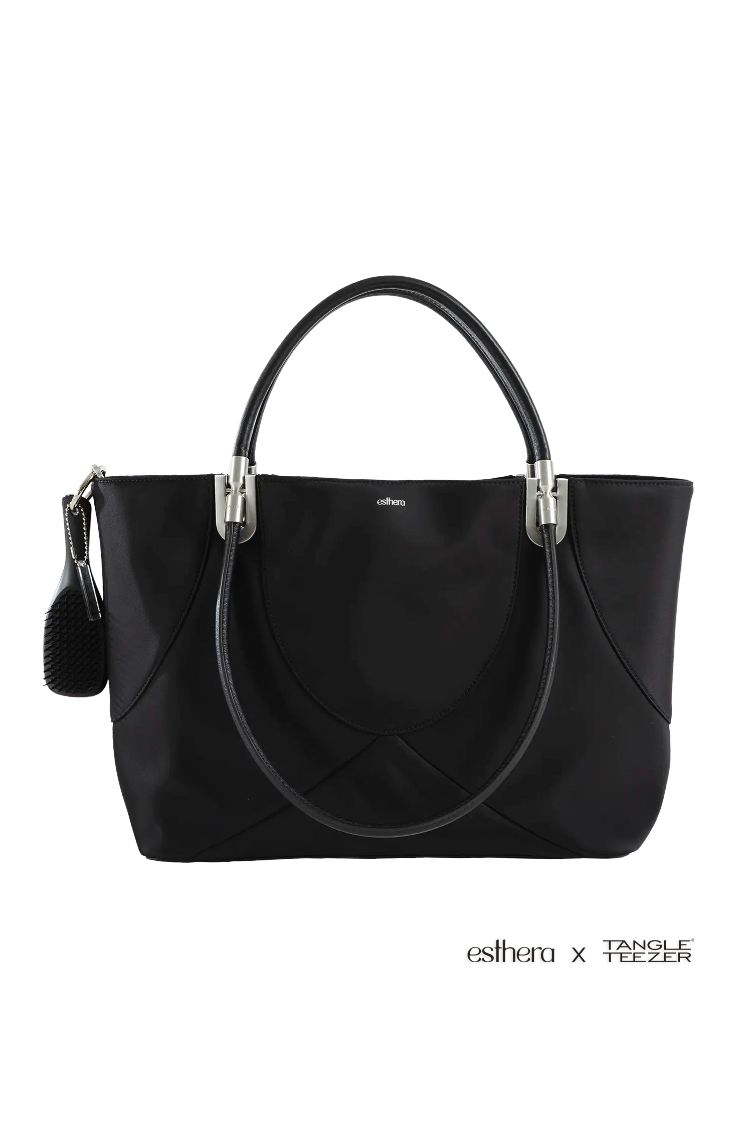 Esthera 4PM Maxi Nylon Handbag, Main, color, Black