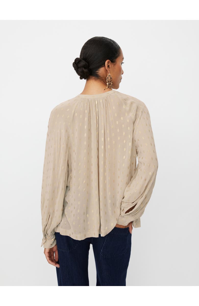 Masai Copenhagen MaDornessa Long Sleeve Round Neck Blouse, Alternate, color, Oxford Tan
