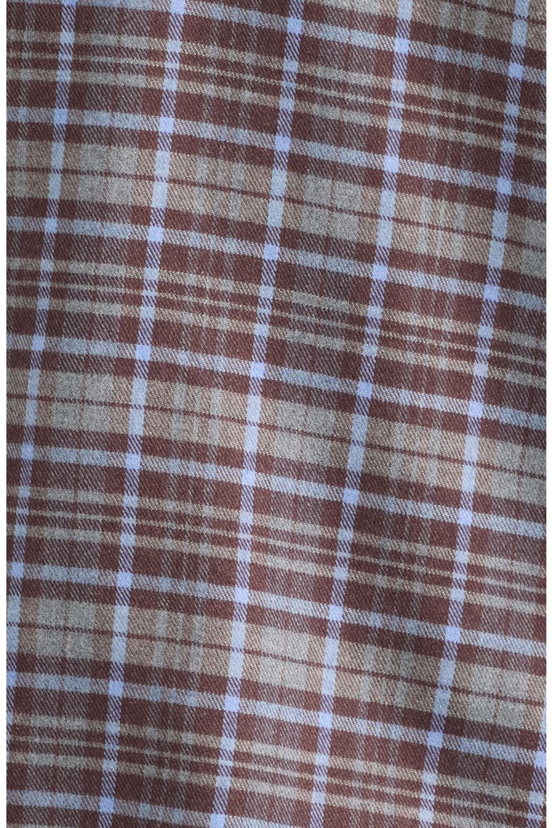Crown Crafted Plaid Flannel Button-Up Shirt, Alternate, color, ARGENTO