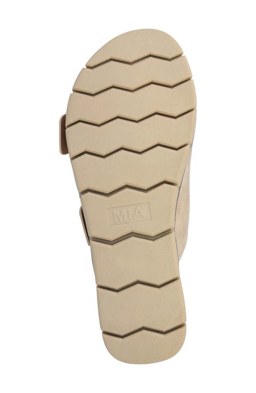 Mia Esei Slide Sandal In Dusty Soft Gold