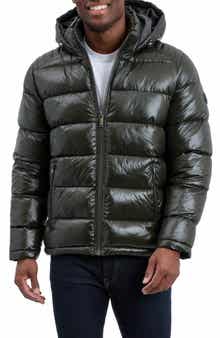 Michael Kors Balloch Water Resistant Hooded Puffer Jacket