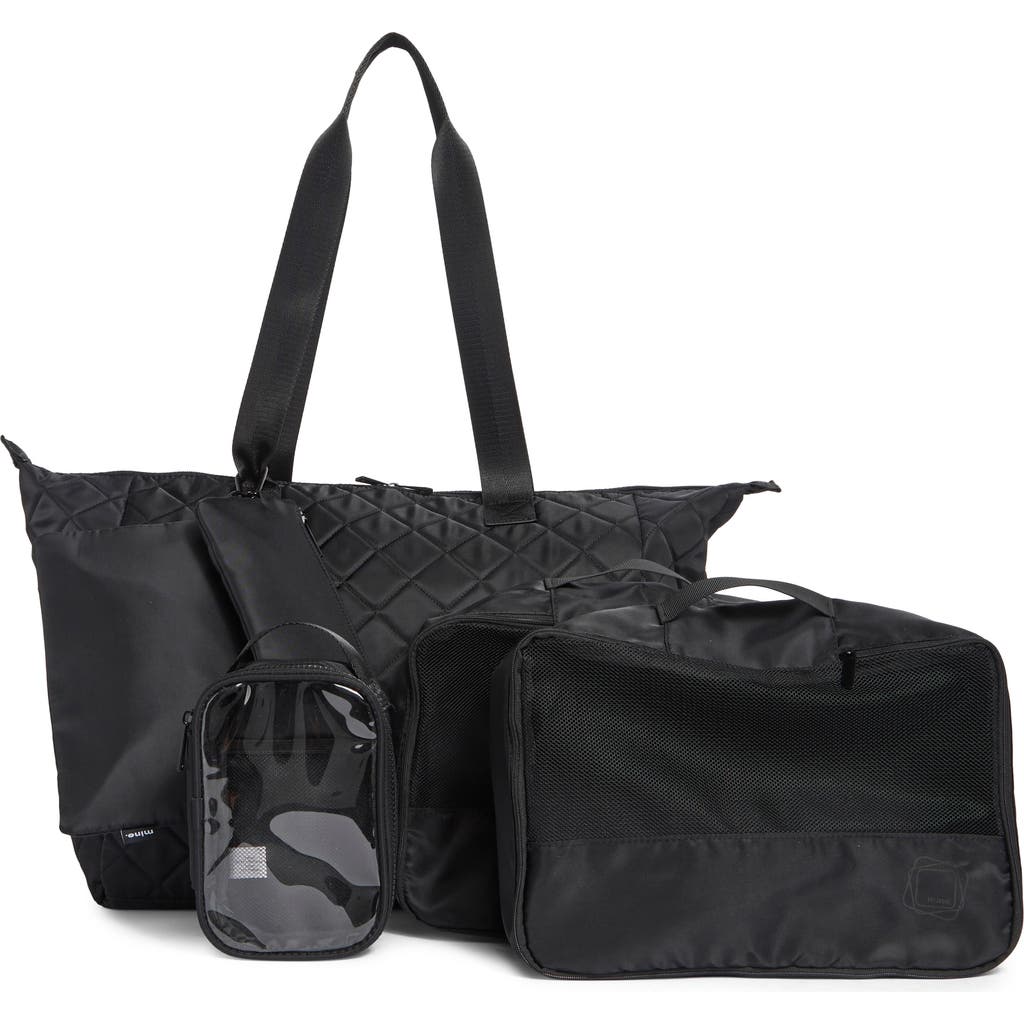 Mytagalongs Ultimate Getaway Weekend Bag Set In Black