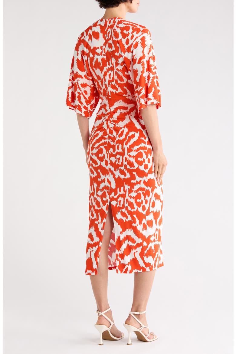 Valerie Short Sleeve Maxi Dress, Alternate, color, KUPANG ORANGE