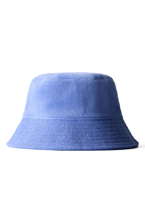 Cotton Blend Terry Cloth Bucket Hat