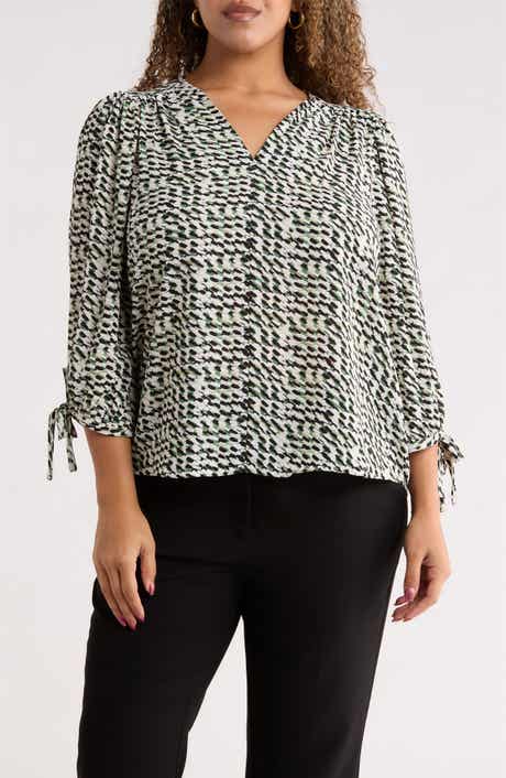 Renee C Tie Cuff Top