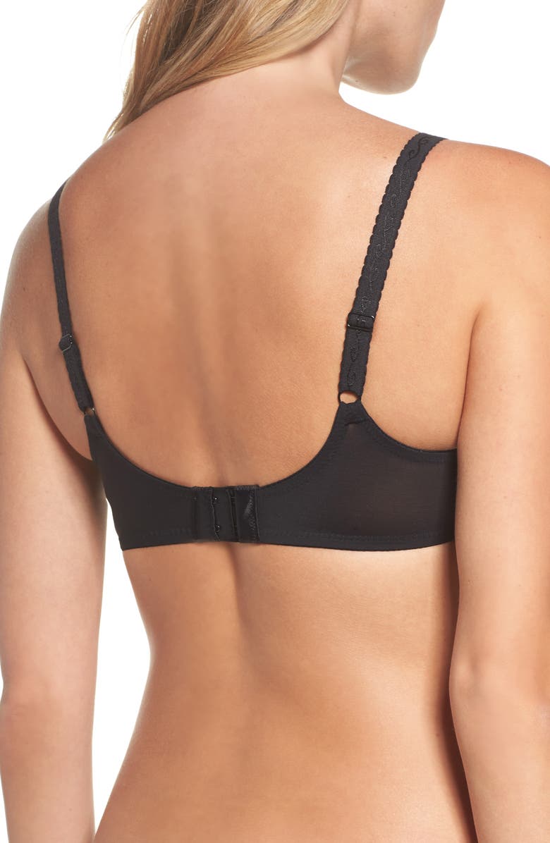 Wacoal Simple Shaping Minimizing Underwire Bra, Alternate, color, Black