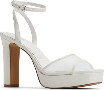 【ALDO】Chicglimmer メッシュ ストラップ ハイヒールサンダル Chicglimmer Black Women's Platforms & Wedges | ALDO US