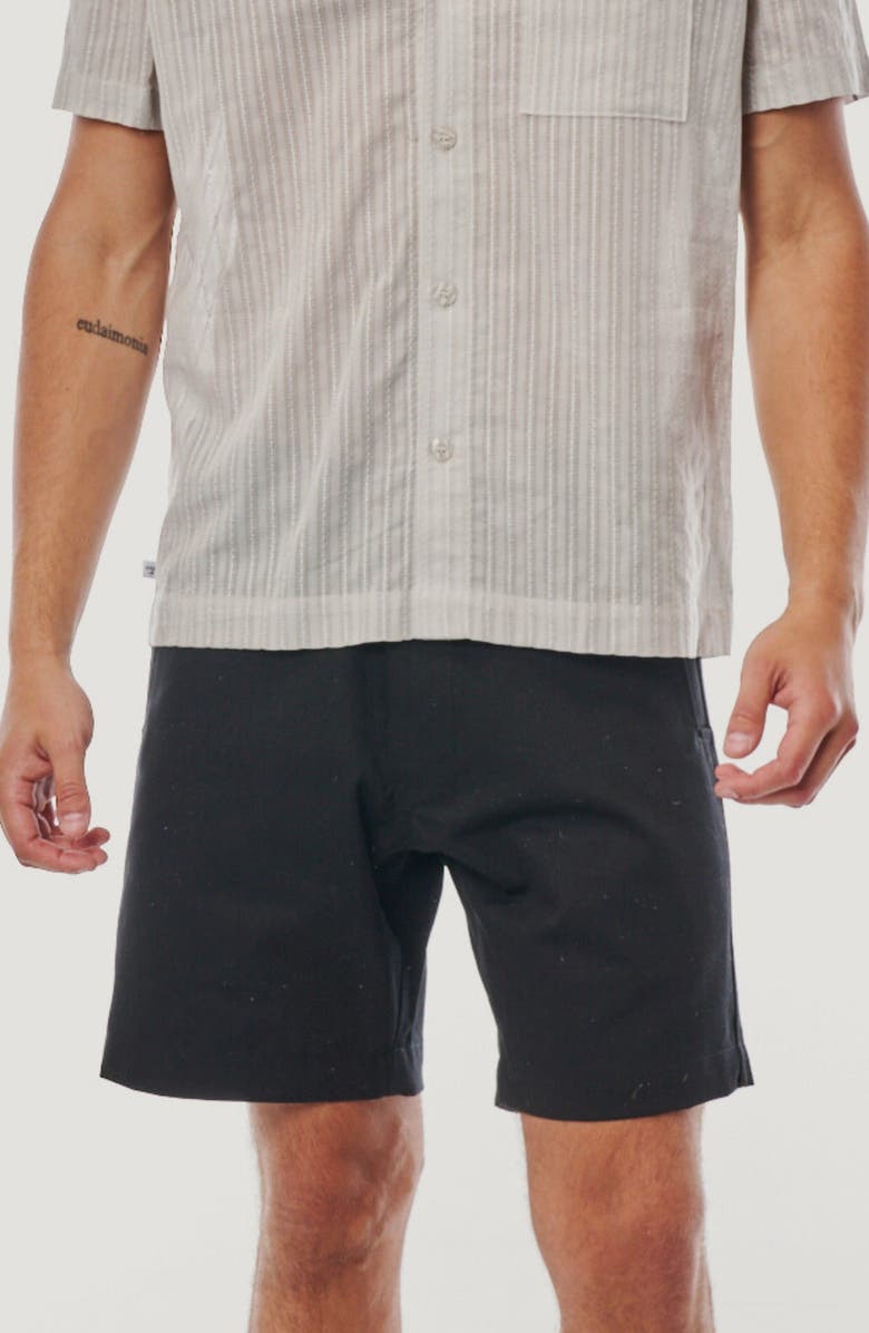 LEISURE LAB Dune Short, Alternate, color, Noir